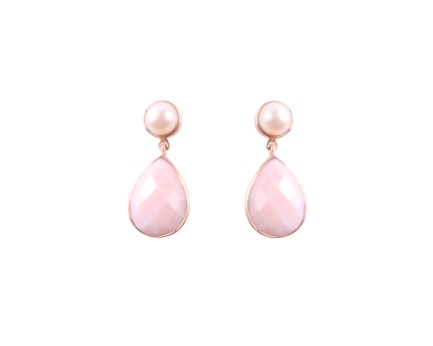 WCD.CTER.04.Pink.RG. Pink Opal Pearl Drops €210
